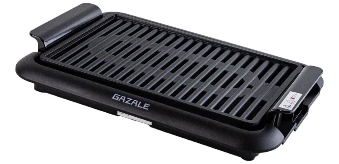 Vista lateral de la parrilla Gazale
