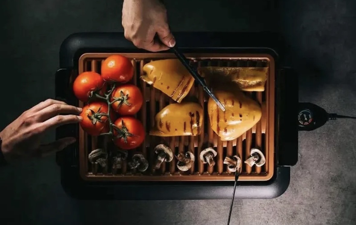 Parrilla Gazale en uso